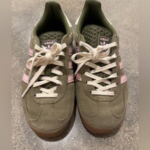 Adidas Womens Gazelle Indoor 'focus Olive Clear Pink' in 6.5